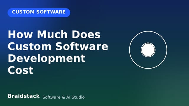 How Much Does Custom Software Development Cost in 2026?